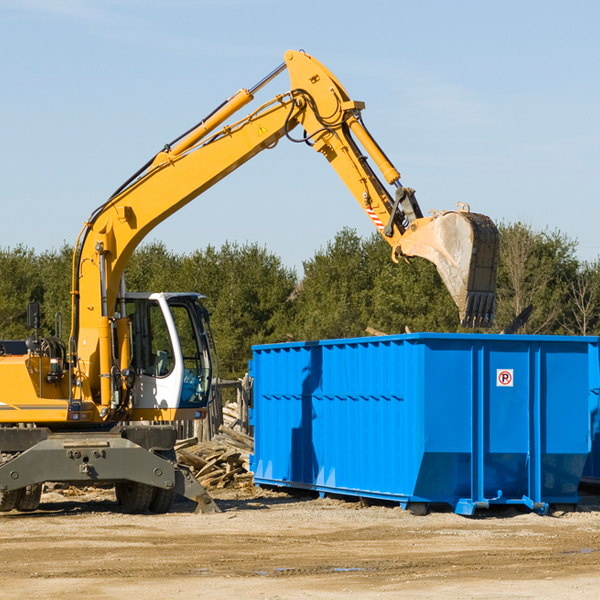 are there any restrictions on where a residential dumpster can be placed in Linndale